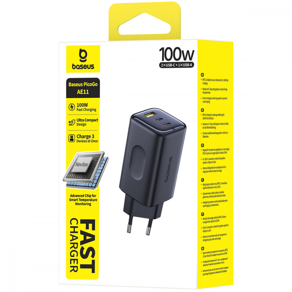 МЗП Baseus PicoGo AE11 100W (2Type-C + USB) — Придбати в Україні - фото 1