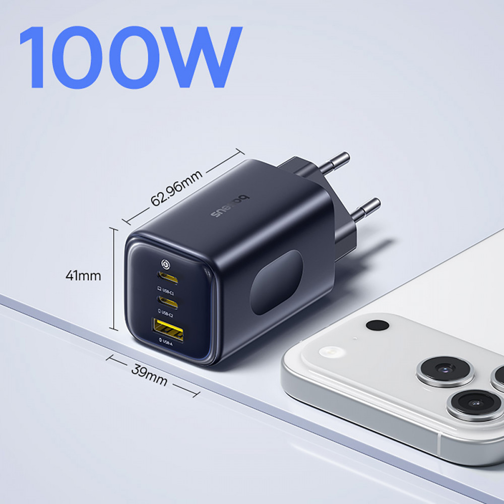 МЗП Baseus PicoGo AE11 100W (2Type-C + USB) — Придбати в Україні - фото 5