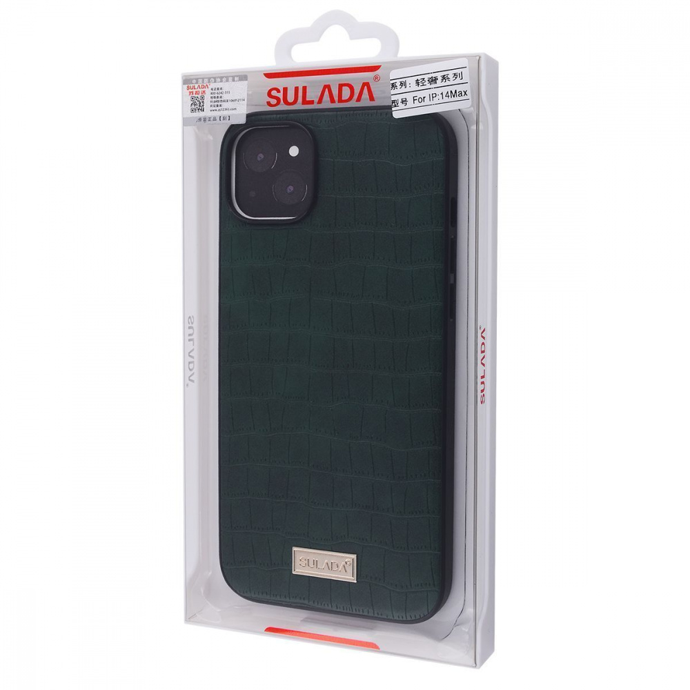 Чехол SULADA Crocodile Leather Case iPhone 14 Pro Max - фото 1