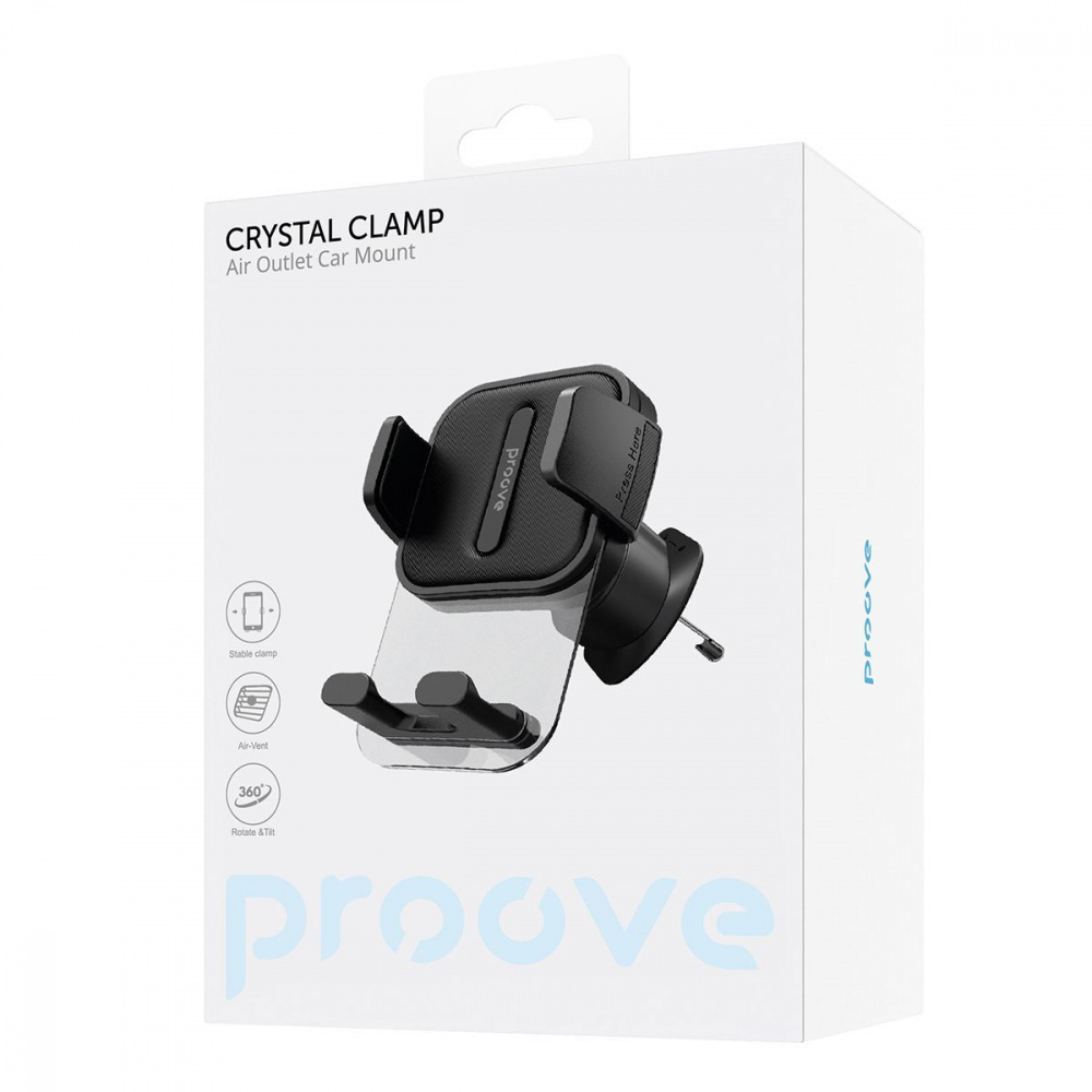 Автомобільний тримач Proove Crystal Clamp Air Outlet Car Mount — Придбати в Україні - фото 1