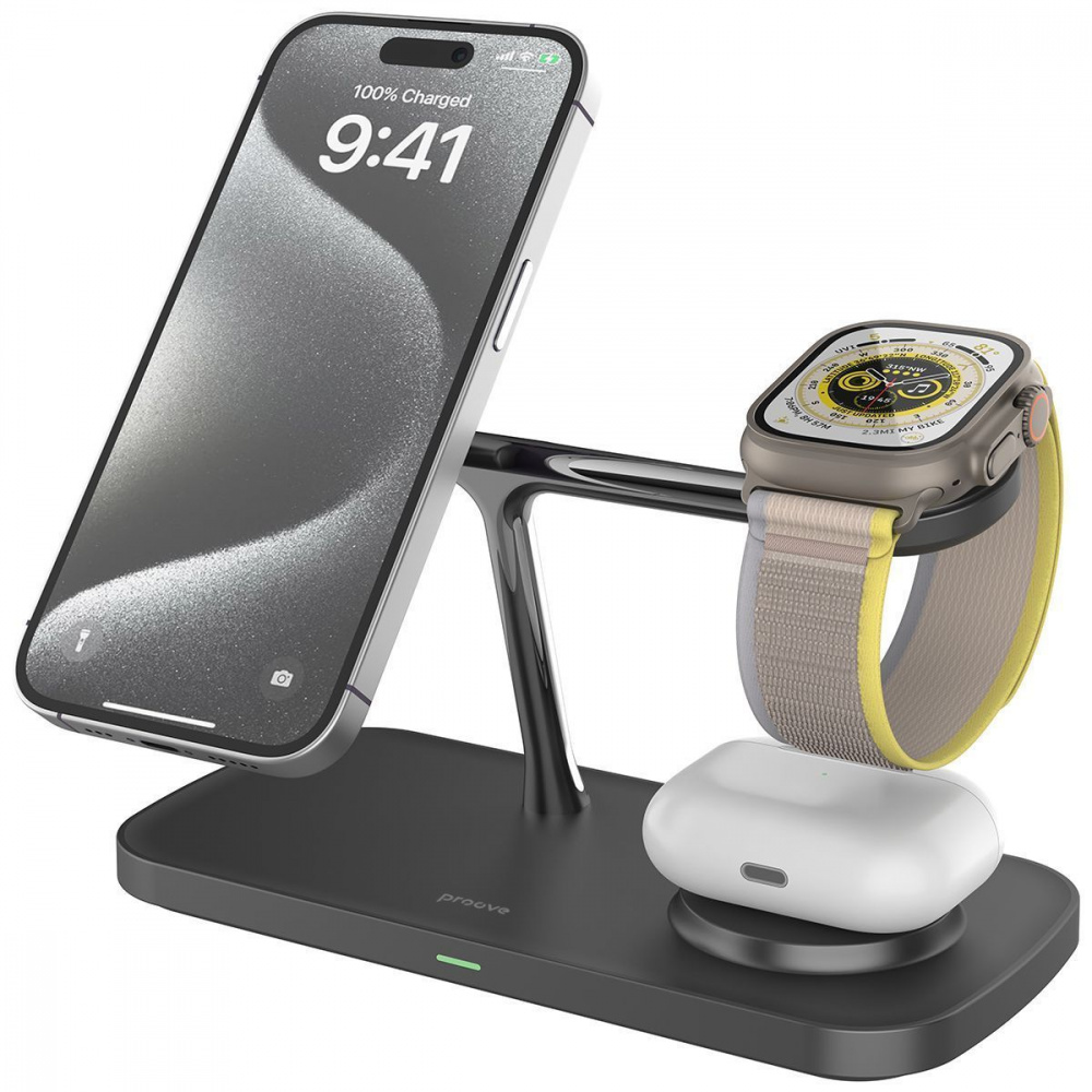 Бездротовий ЗП Proove Magnetic Field Pro 3 in 1 Qi2 — Придбати в Україні - фото 2