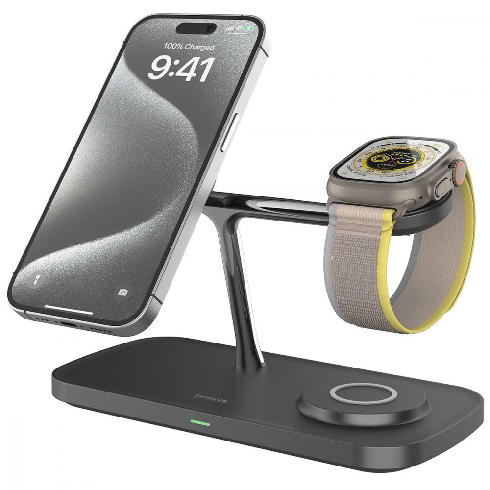Бездротовий ЗП Proove Magnetic Field Pro 3 in 1 Qi2 — Придбати в Україні - фото 3