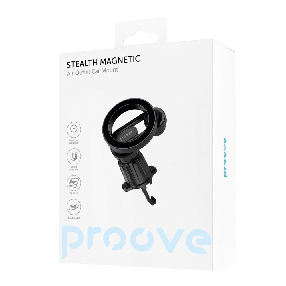 Автодержатель Proove Stealth Magnetic Air Outlet Car Mount Magnetic Ring - фото 1