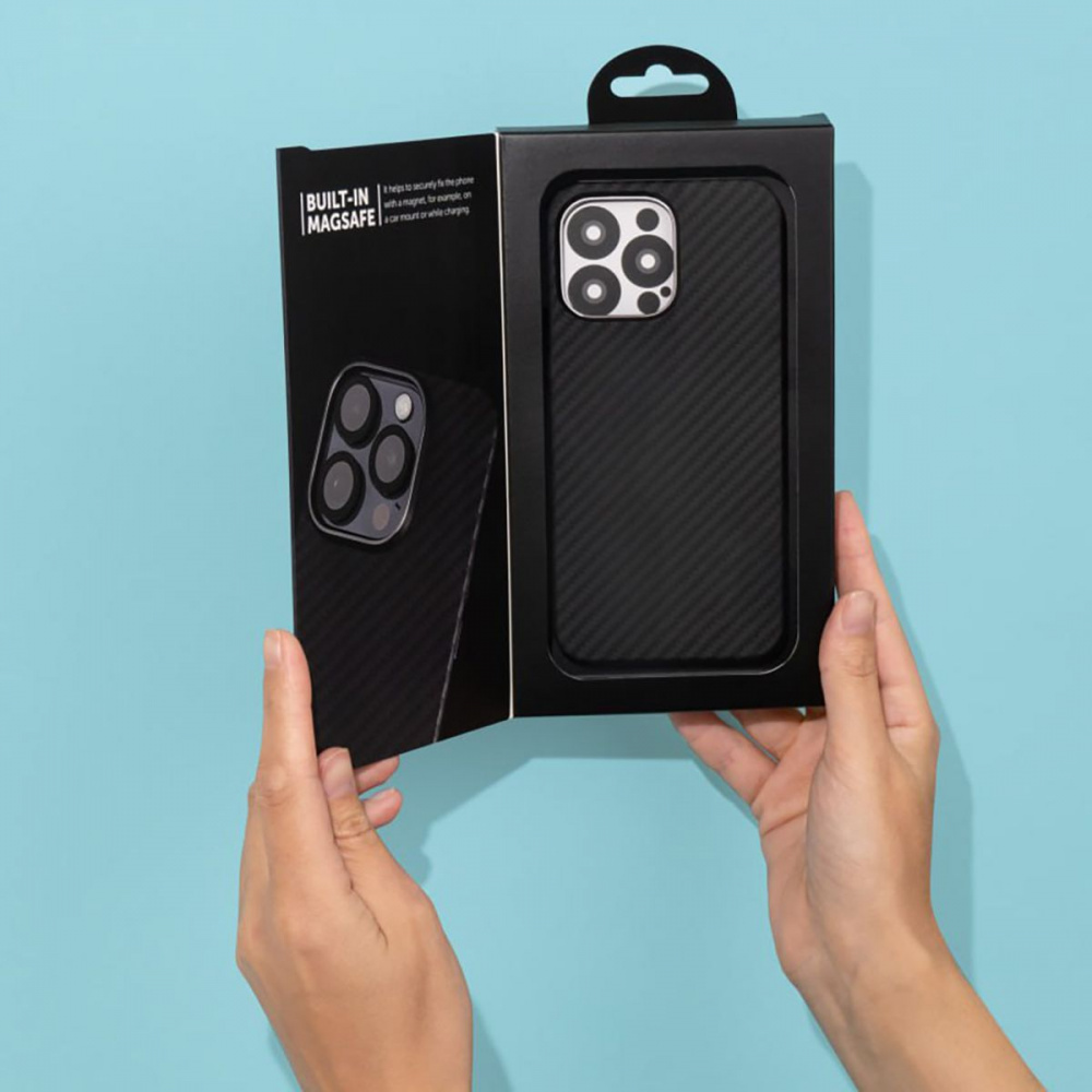 Чехол Proove Carbon Slim with Magnetic Ring iPhone 15 Pro - фото 3