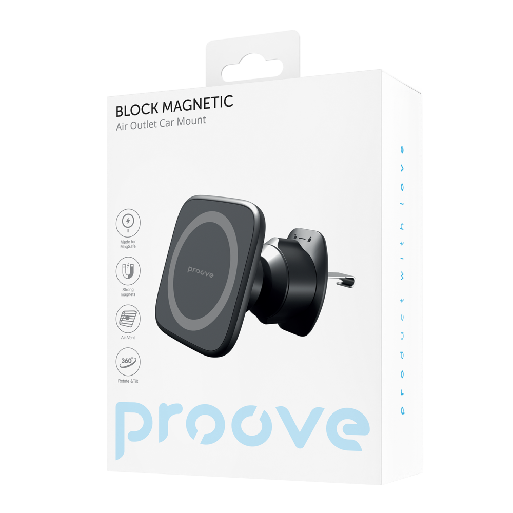 Автодержатель Proove Block Magnetic Air Outlet Car Mount - фото 1