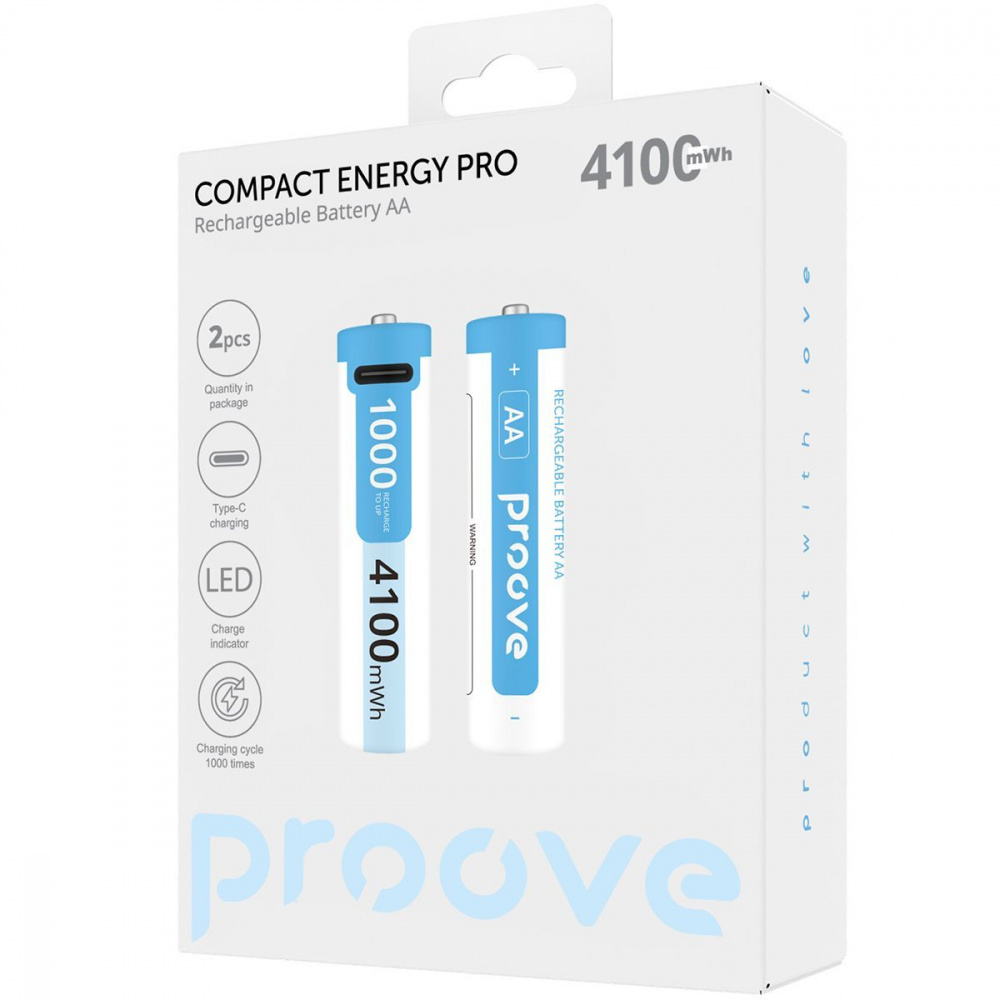Аккумуляторные батарейки Proove Compact Energy Pro AA 2 pcs - фото 1