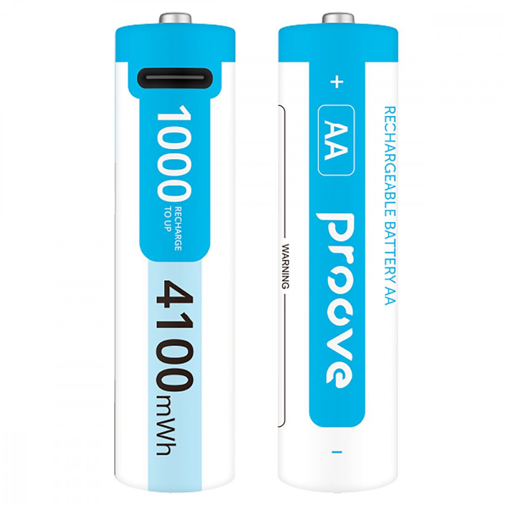 Аккумуляторные батарейки Proove Compact Energy Pro AA 2 pcs white на картинке №1