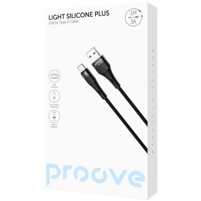 Кабель Proove Light Silicone Plus USB to Type-C 3A (1m) — Придбати в Україні