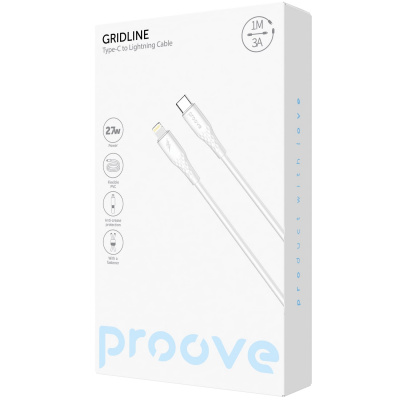Купить Кабель Proove GridLine Type-C to Lightning 27W (1m) 63259 - Ncase