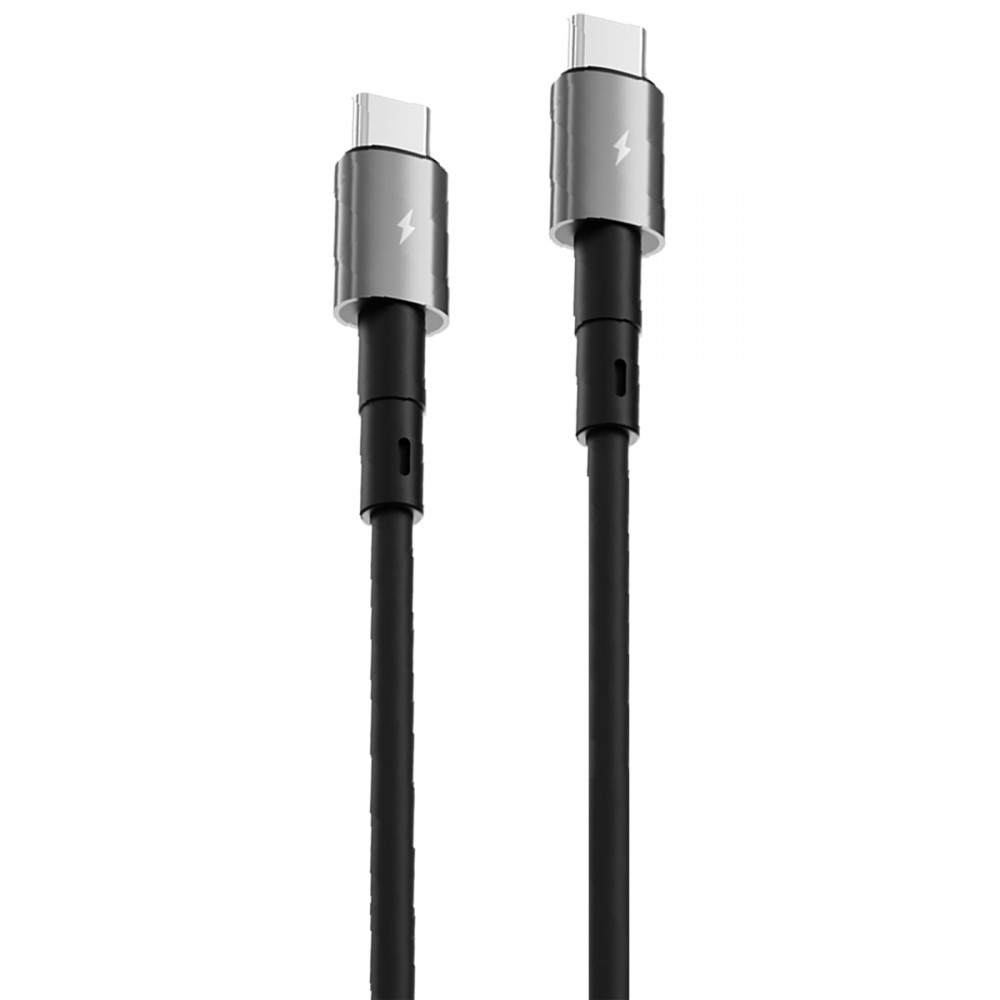 Кабель Proove Silicraft Type-C to Type-C 60W (1m) black на малюнкі №1