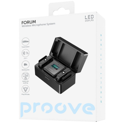 Купить Беспроводной петличный микрофон Proove Forum 64224 - Ncase