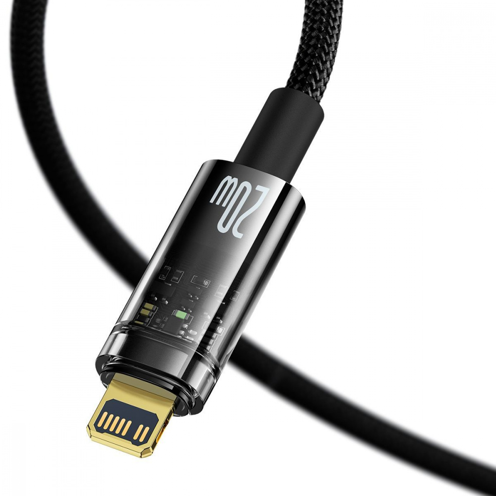 Кабель Baseus Explorer Series Auto Power-Off Type-C to Lightning 20W (1m) — Придбати в Україні - фото 2