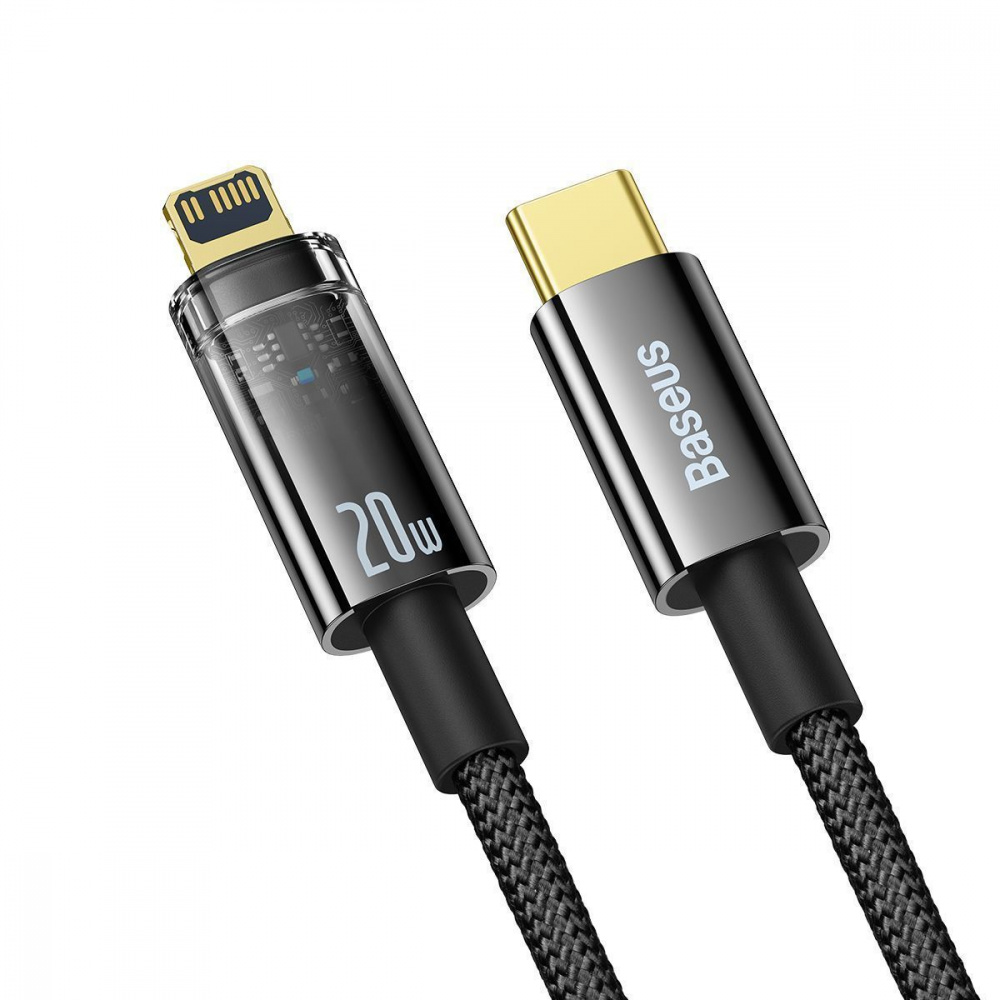 Кабель Baseus Explorer Series Auto Power-Off Type-C to Lightning 20W (1m) — Придбати в Україні - фото 1