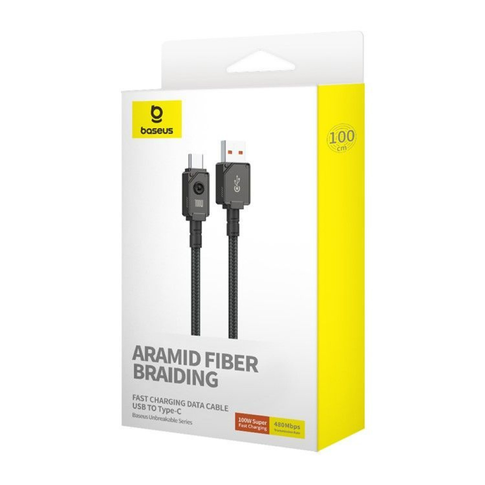 Кабель Baseus Unbreakable Series Fast Charging Type-C 100W (2m) — Придбати в Україні