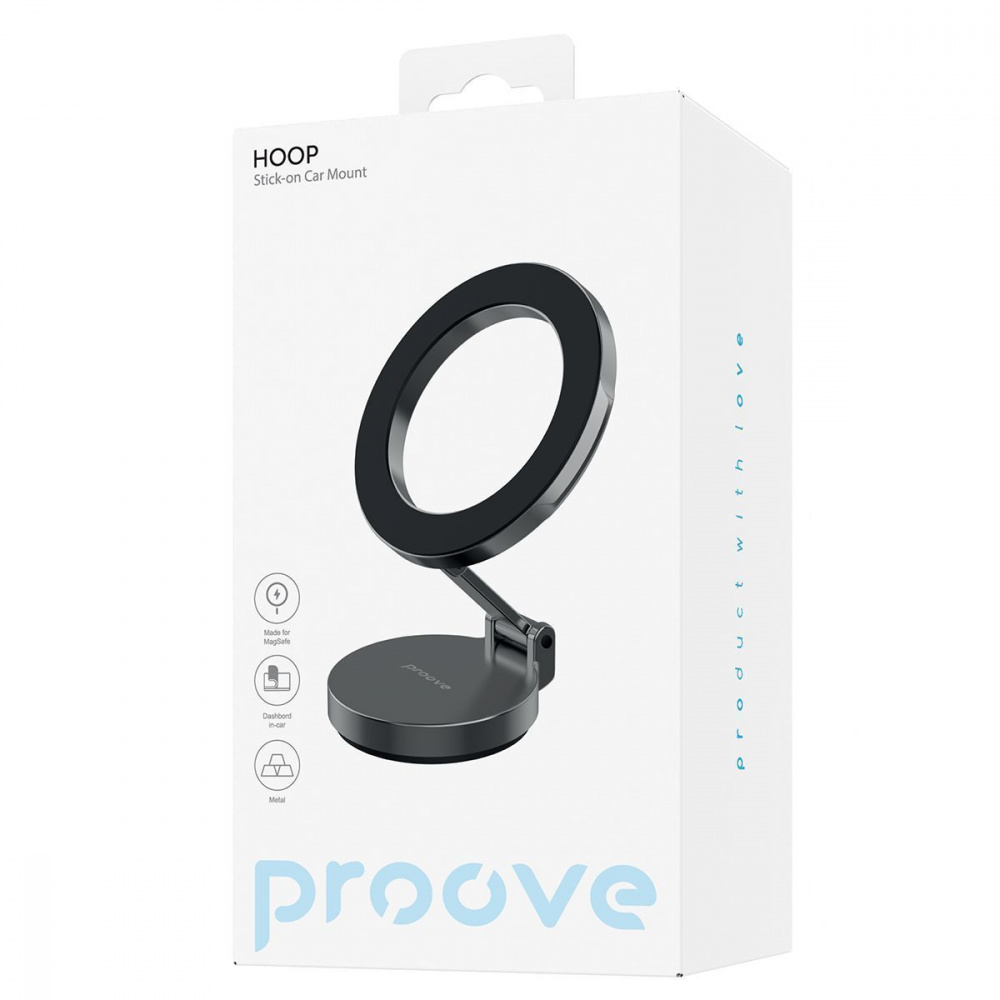 Автомобільний тримач Proove Hoop Stick-on Car Mount Magnetic Ring — Придбати в Україні - фото 1