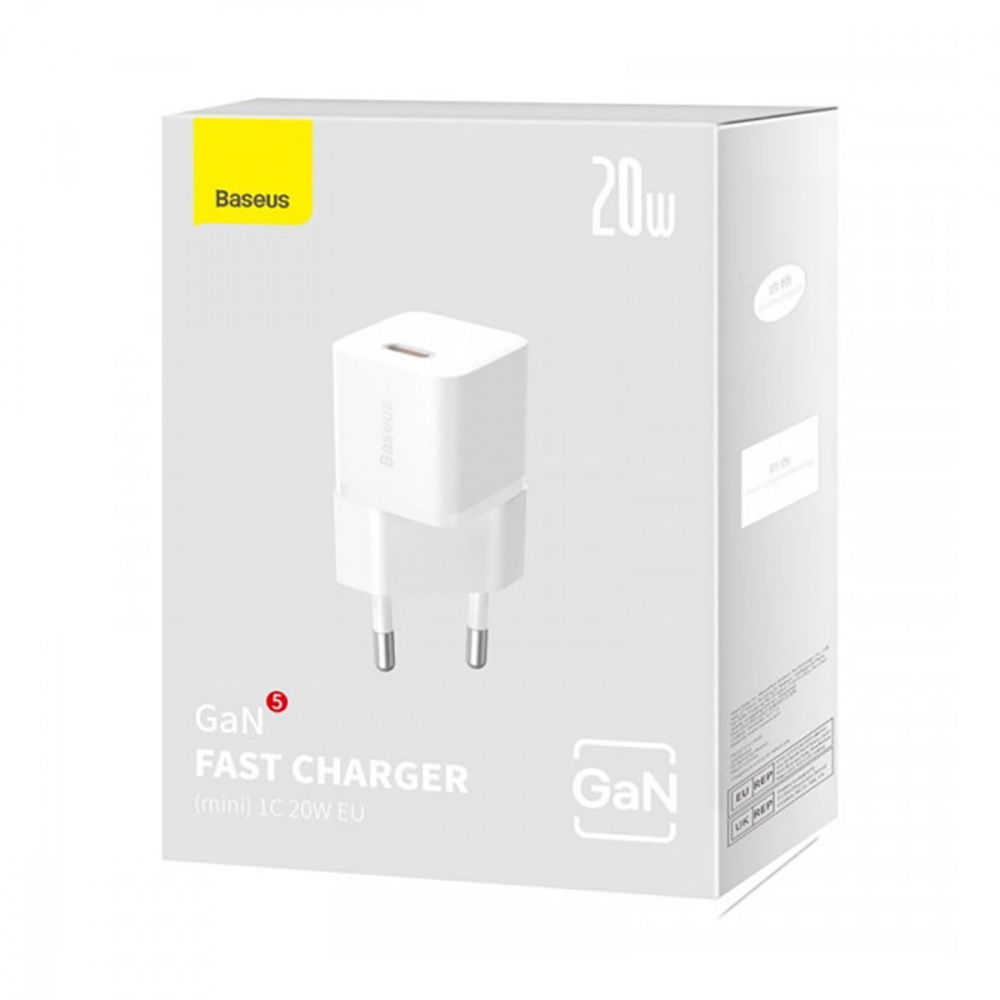 МЗП Baseus GaN5S Fast Charger 20W (1 Type-C) — Придбати в Україні - фото 1
