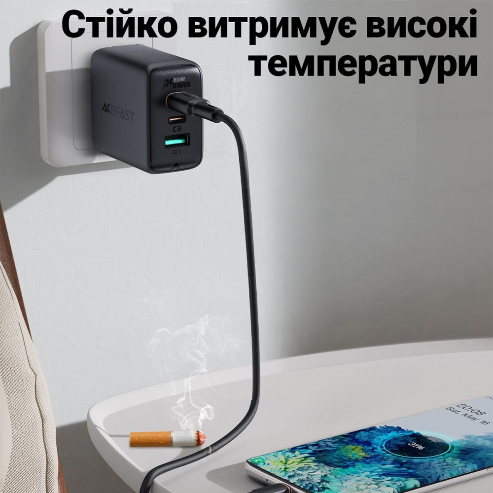 Кабель Acefast C2-03 Type-C to Type-C 60W (1.2m) — Придбати в Україні - фото 2