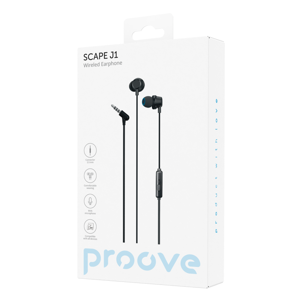 Дротові навушники Proove Scape J1 (3.5mm) — Придбати в Україні - фото 1
