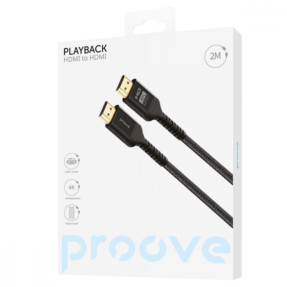 Кабель Proove PlayBack HDMI to HDMI 2м — Придбати в Україні - фото 1