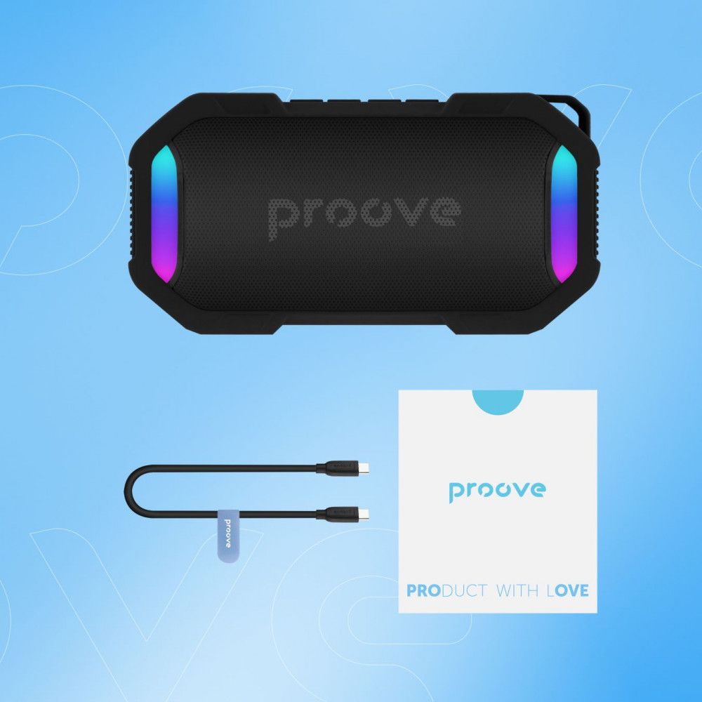 Портативна Акустика Proove Black Rock 10W (APP) (PSBR1001AP23) black/blue на малюнкі №7