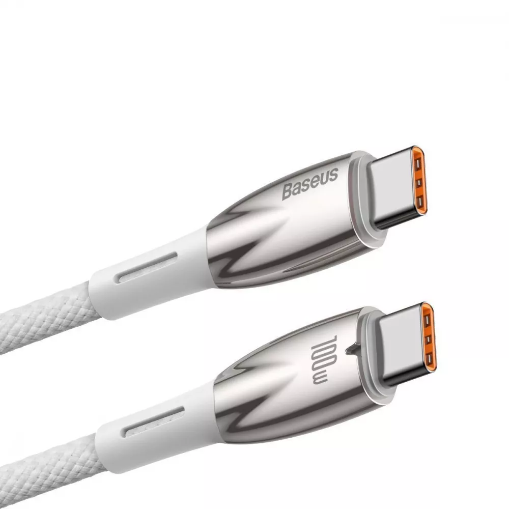 Кабель Baseus Glimmer Series Fast Charging Type-C to Type-C 100W (2m) — Придбати в Україні - фото 3
