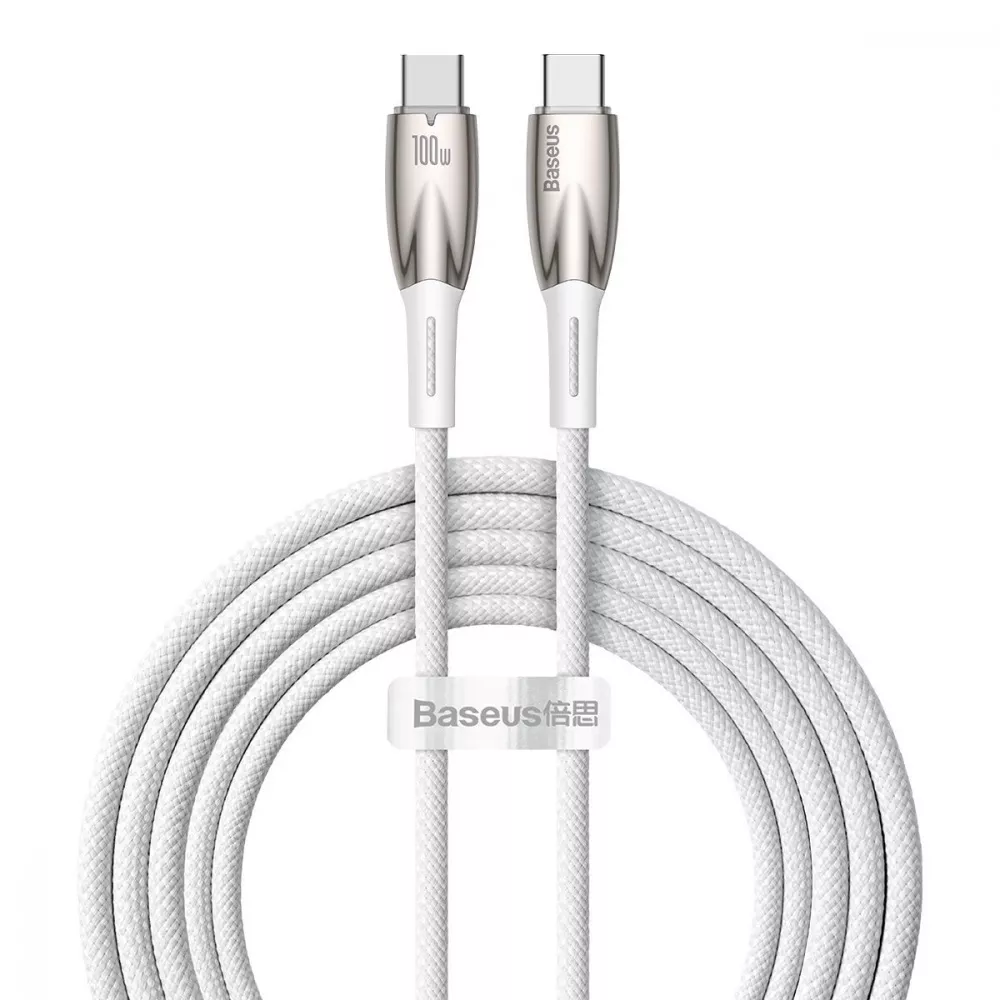 Кабель Baseus Glimmer Series Fast Charging Type-C to Type-C 100W (2m) — Придбати в Україні - фото 7