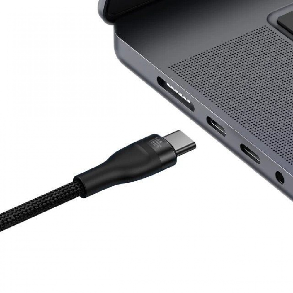 Кабель Baseus Flash Series 2 One-for-Two Fast Charging Type-C (Type-C + Type-C) 100W (1.5m) — Придбати в Україні - фото 2