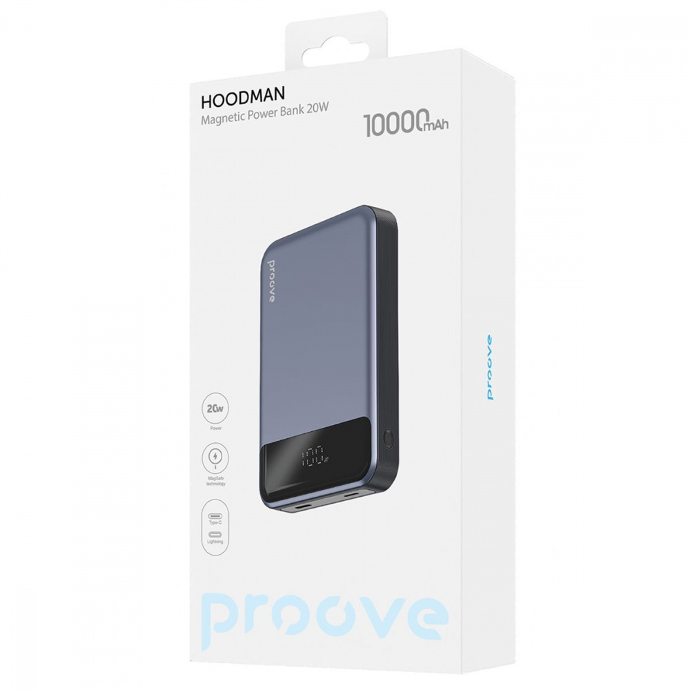 Портативна Батарея Proove Hoodman Magnetic 20W 10000mAh — Придбати в Україні - фото 1