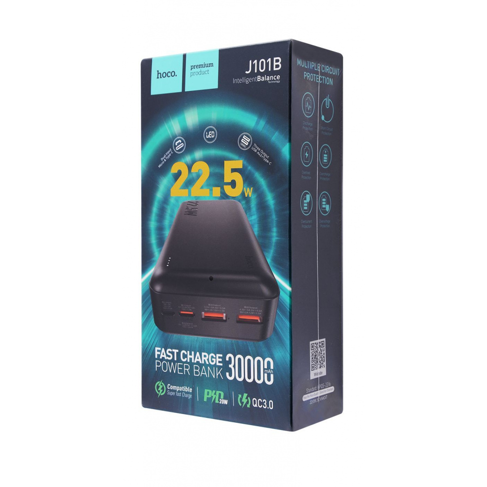 Портативна Батарея Hoco J101B Astute 22.5W 30000mAh — Придбати в Україні