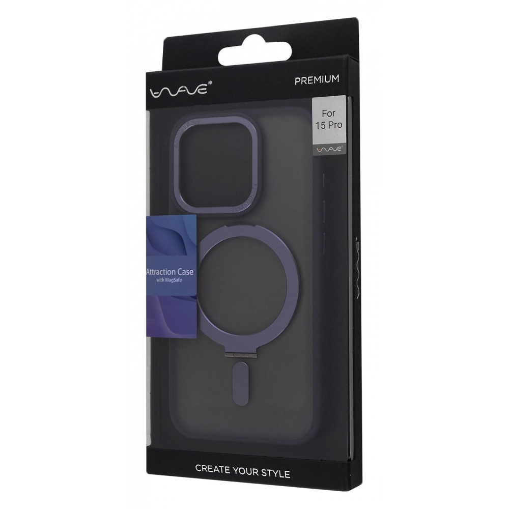 Чехол WAVE Premium Attraction Case with Magnetic Ring iPhone 15 Pro - фото 1