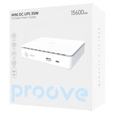 Портативне джерело безперебійного живлення Proove Mini DC UPS 35W 15600mAh