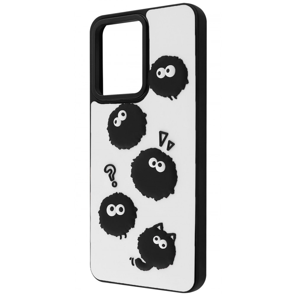 Чохол WAVE Doodle Case Xiaomi Redmi 13C 4G/Poco C65 black fluffy на малюнкі №1
