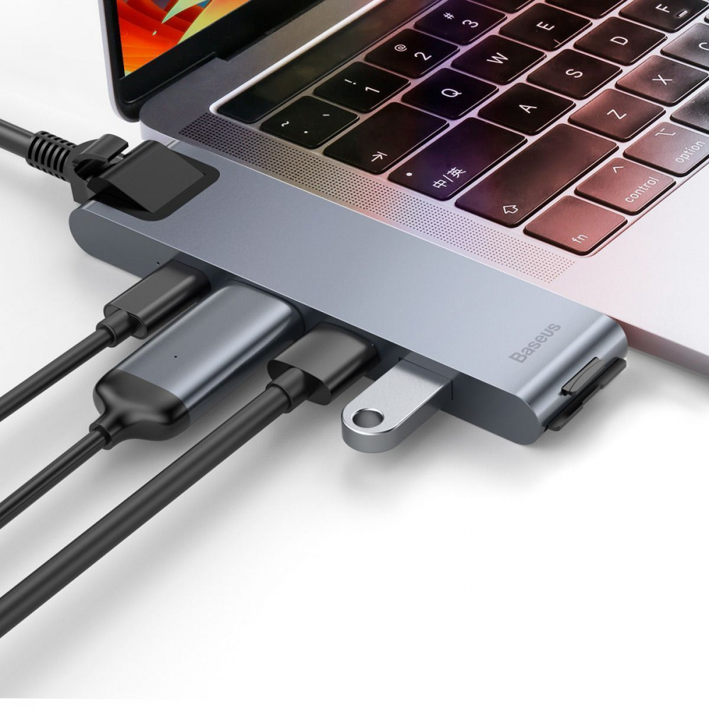 USB-Хаб Baseus Thunderbolt C 7-in-1 — Придбати в Україні - фото 1