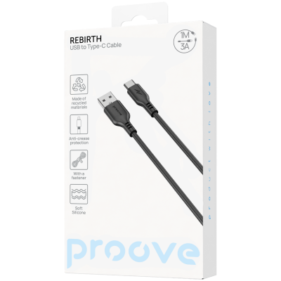 Купить Кабель Proove Rebirth USB to Type-C 3A (1m) 55766 - Ncase