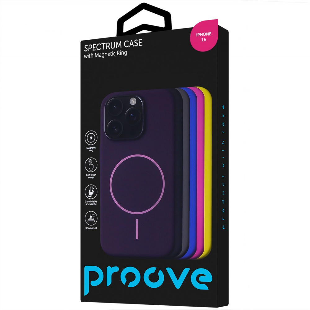 Чохол Proove Spectrum Case with Magnetic Ring iPhone 16 — Придбати в Україні - фото 1