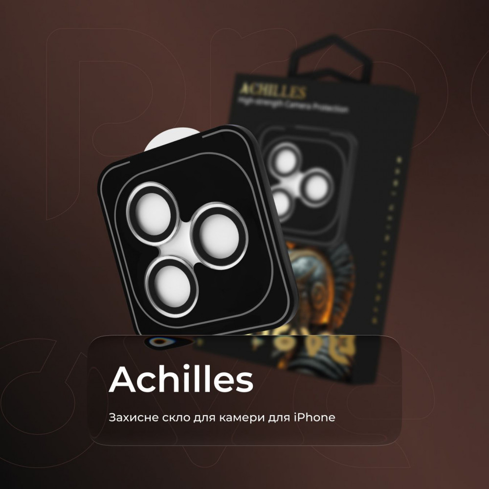 Захист камери Proove Achilles iPhone 11/12/12 mini black (CPPAIP120001) Чорний на малюнкі №3