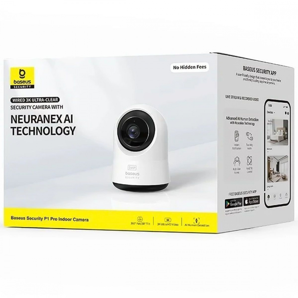 Камера Baseus Security P1 Pro Indoor 3K (Adapter not Included) — Придбати в Україні - фото 1