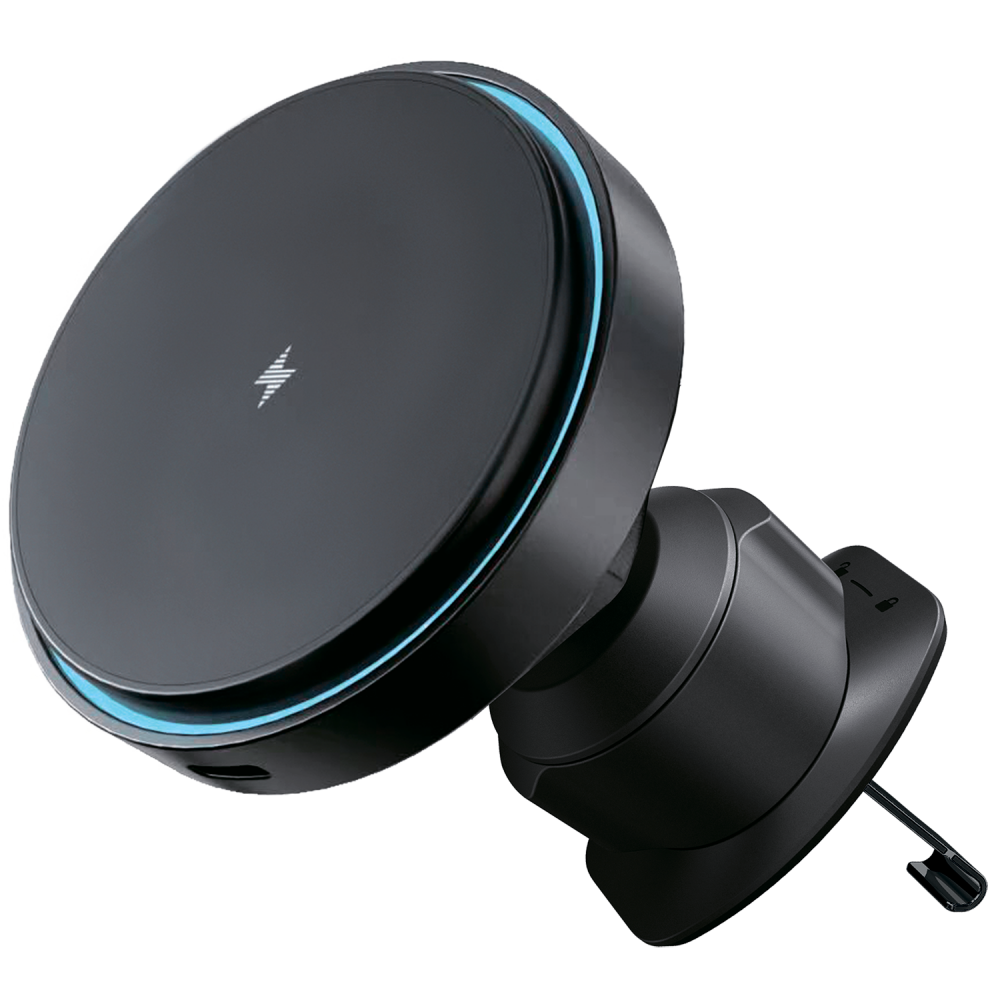 Автодержатель с Беспроводной Зарядкой Proove Light Circle 15W