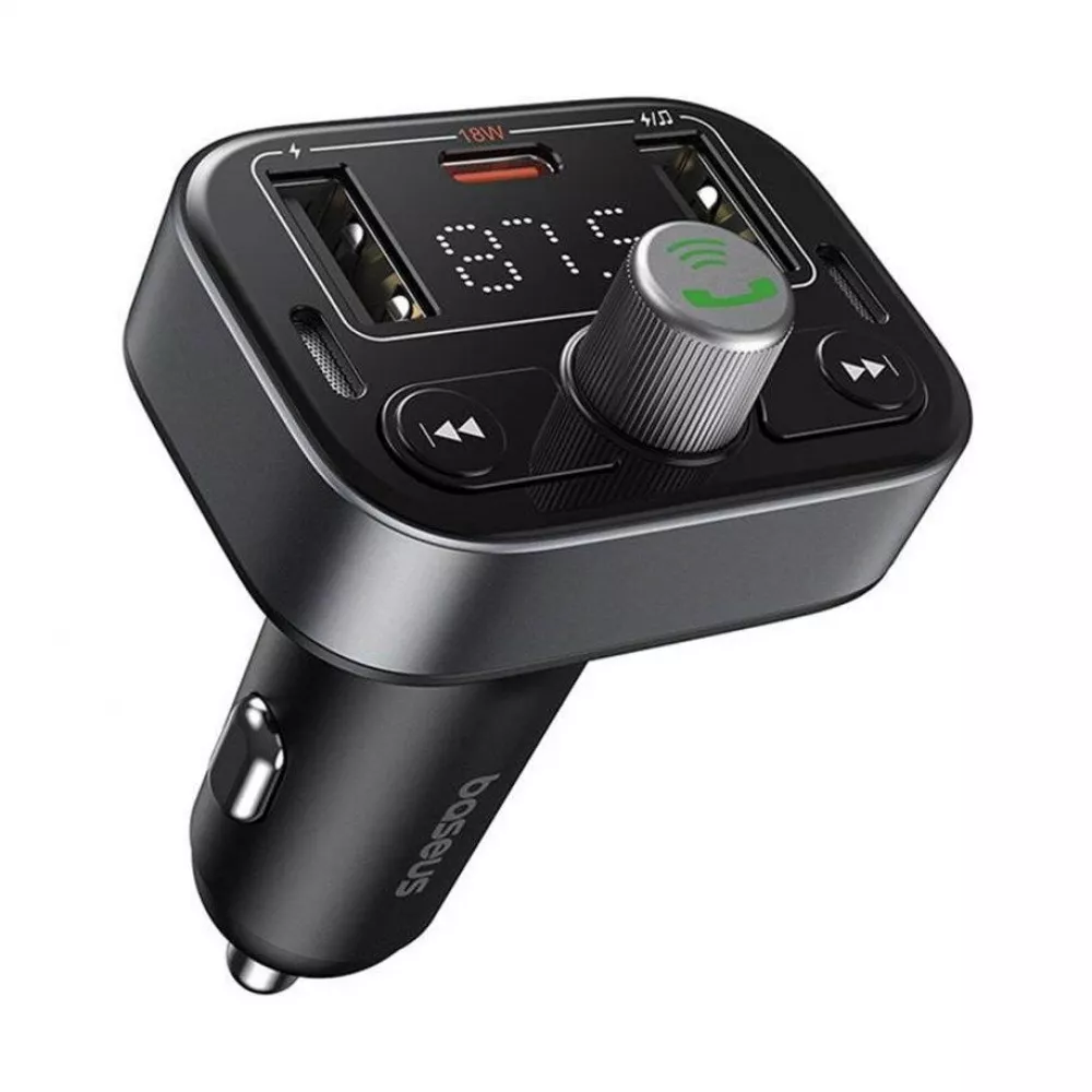 Автомобильное ЗУ Baseus FM Launcher S-09 Pro 35W (PD+QC3.0) Type-C+2USB