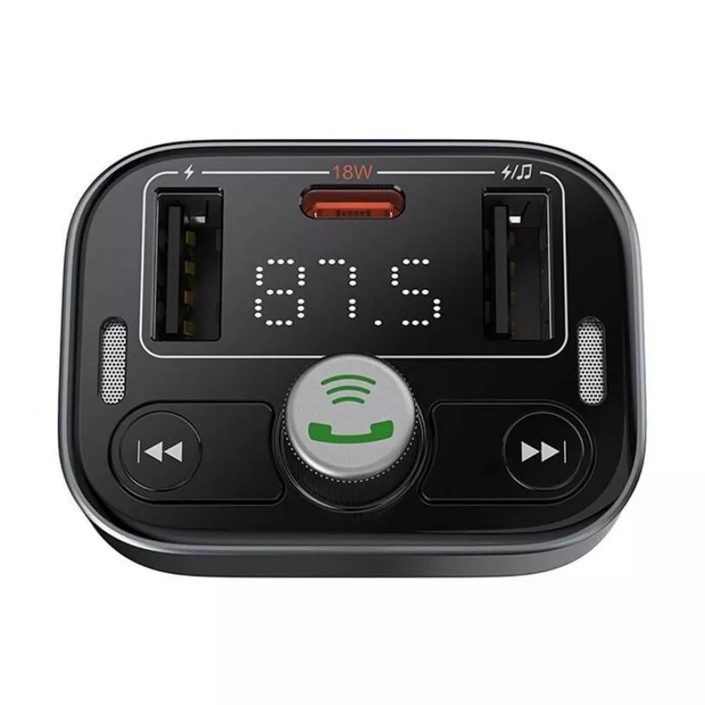 Автомобильное ЗУ Baseus FM Launcher S-09 Pro 35W (PD+QC3.0) Type-C+2USB - фото 2