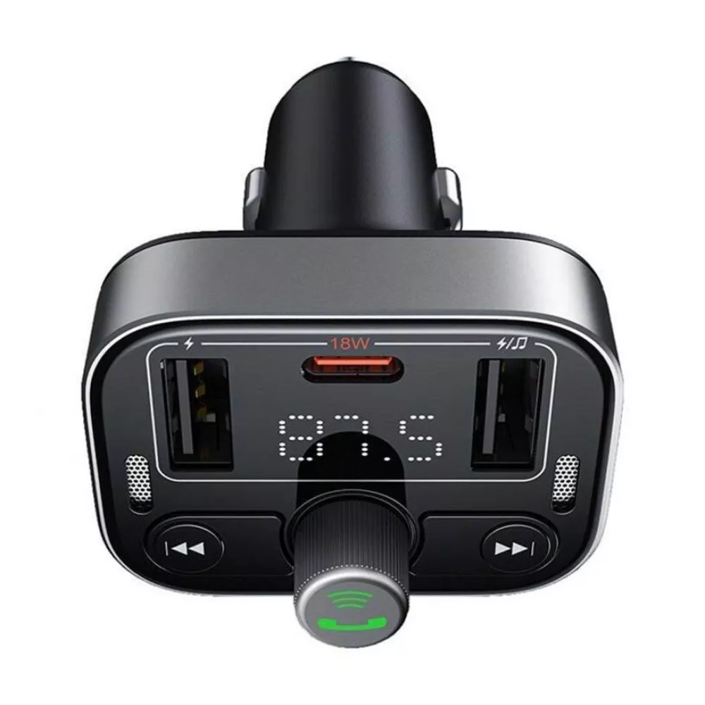 Автомобильное ЗУ Baseus FM Launcher S-09 Pro 35W (PD+QC3.0) Type-C+2USB - фото 3