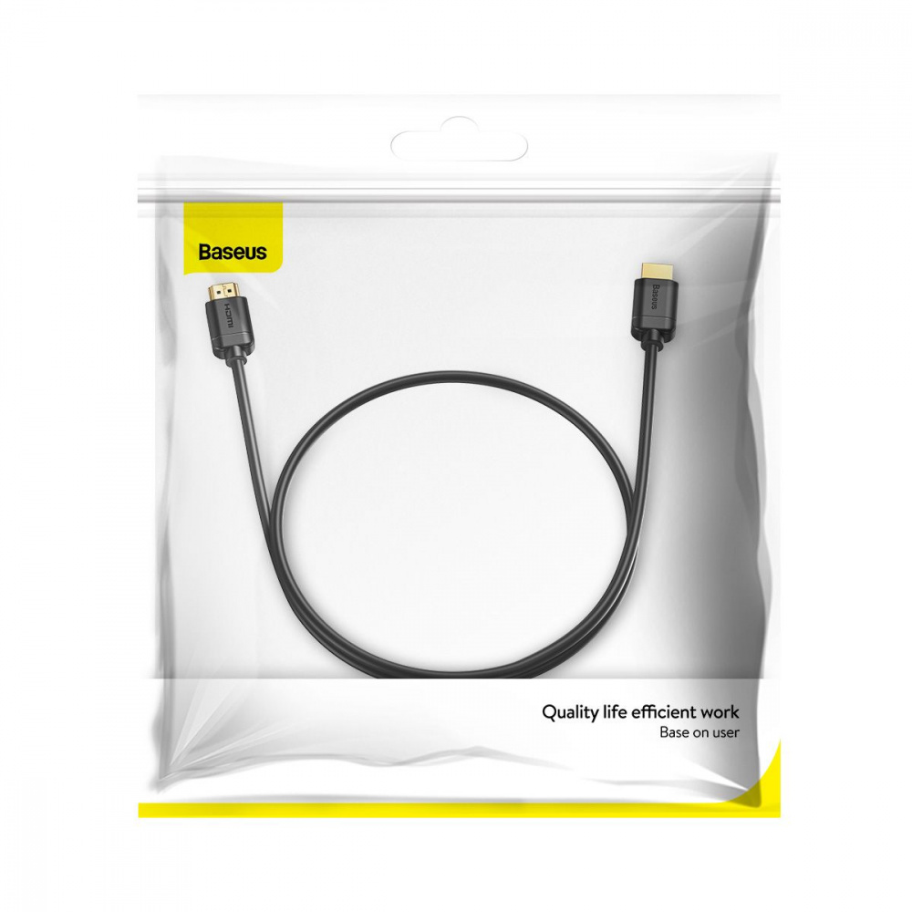 Кабель Baseus High Definition HDMI Male To HDMI Male (1m) — Придбати в Україні