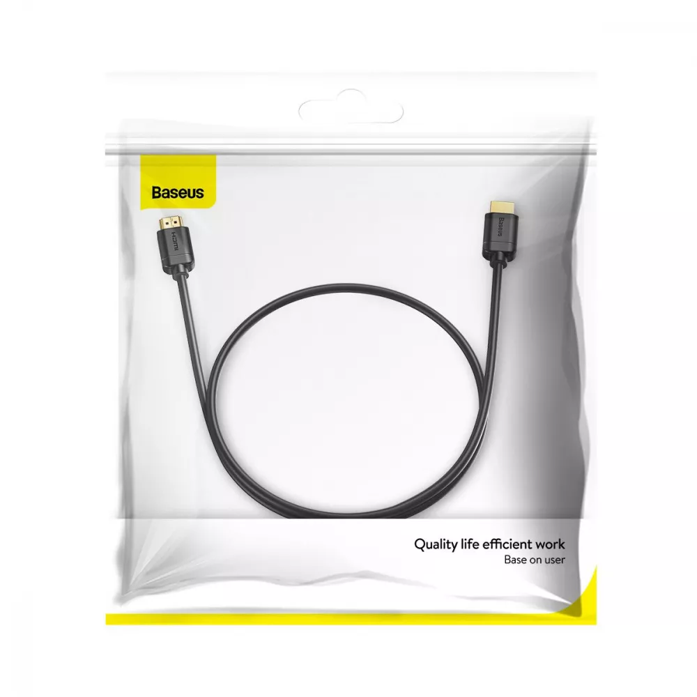 Кабель Baseus High Definition HDMI Male To HDMI Male (1m) — Придбати в Україні