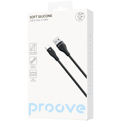 Купить Кабель Proove Soft Silicone USB to Type-C 3A (2m) 63619 - Ncase