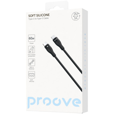Купить Кабель Proove Soft Silicone Type-C to Type-C 60W (2m) 63811 - Ncase