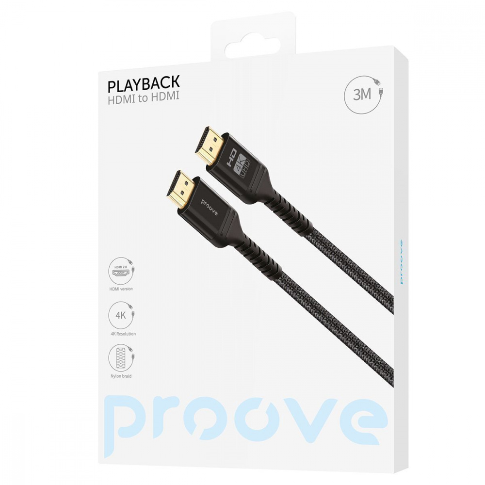 Кабель Proove PlayBack HDMI to HDMI 3м — Придбати в Україні - фото 1