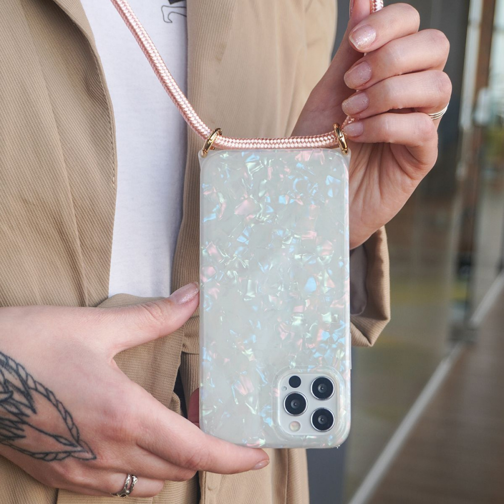Чехол Confetti Jelly Case with Cord (TPU) iPhone 12 mini - фото 3