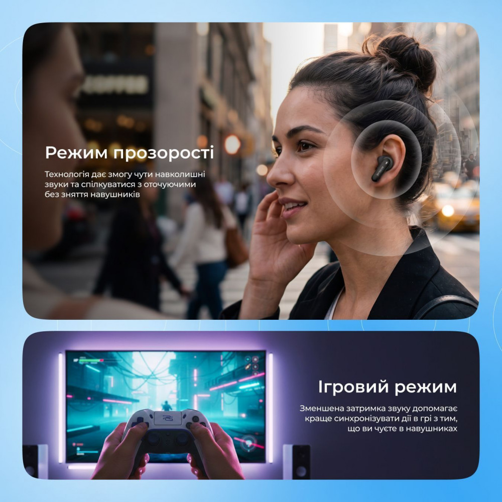 Бездротові навушники Proove Blitz II TWS with Hybrid ANC (APP) — Придбати в Україні - фото 3