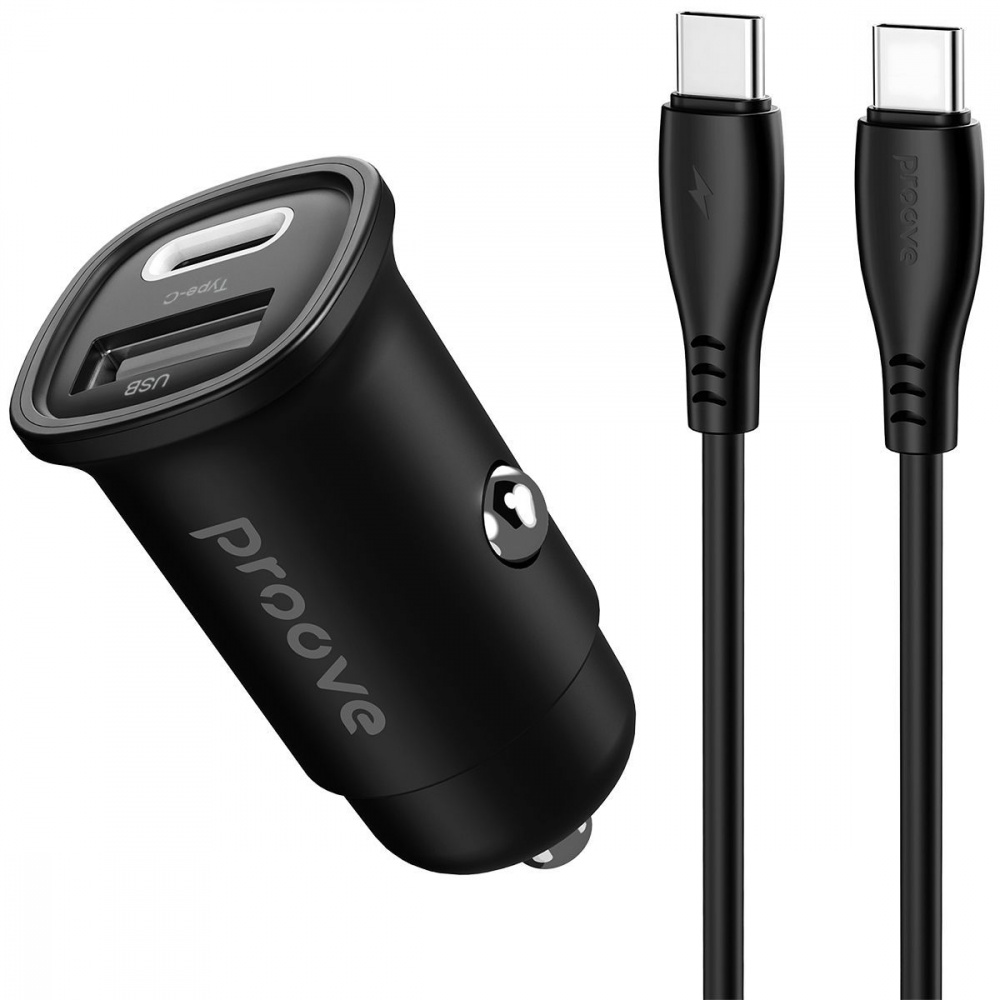 АЗУ Proove Flash 30W (Type-C + USB) + Cable Type-C to Type-C