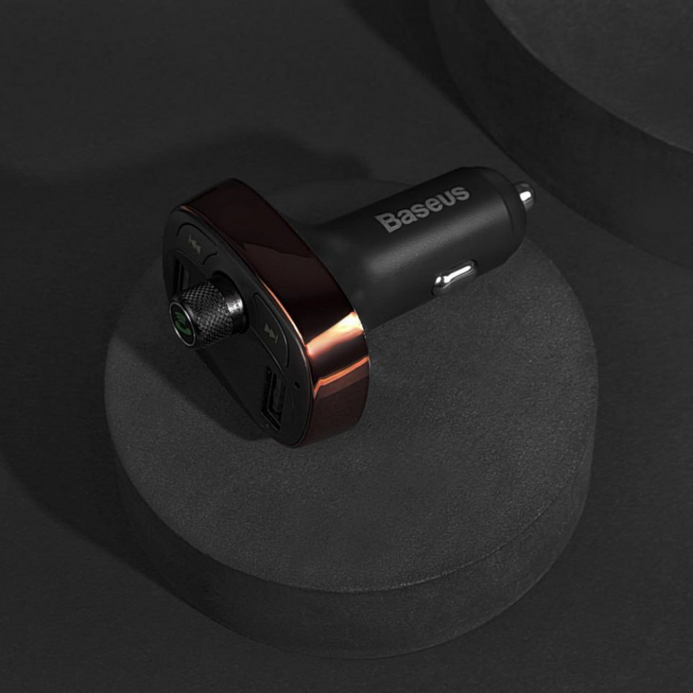 Автомобильное ЗУ Baseus FM Launcher S-09 Overseas Edition 2xUSB (3.4А) - фото 3